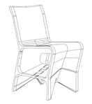 Digital license of ONE (1) Paper Plane - Dining Chair