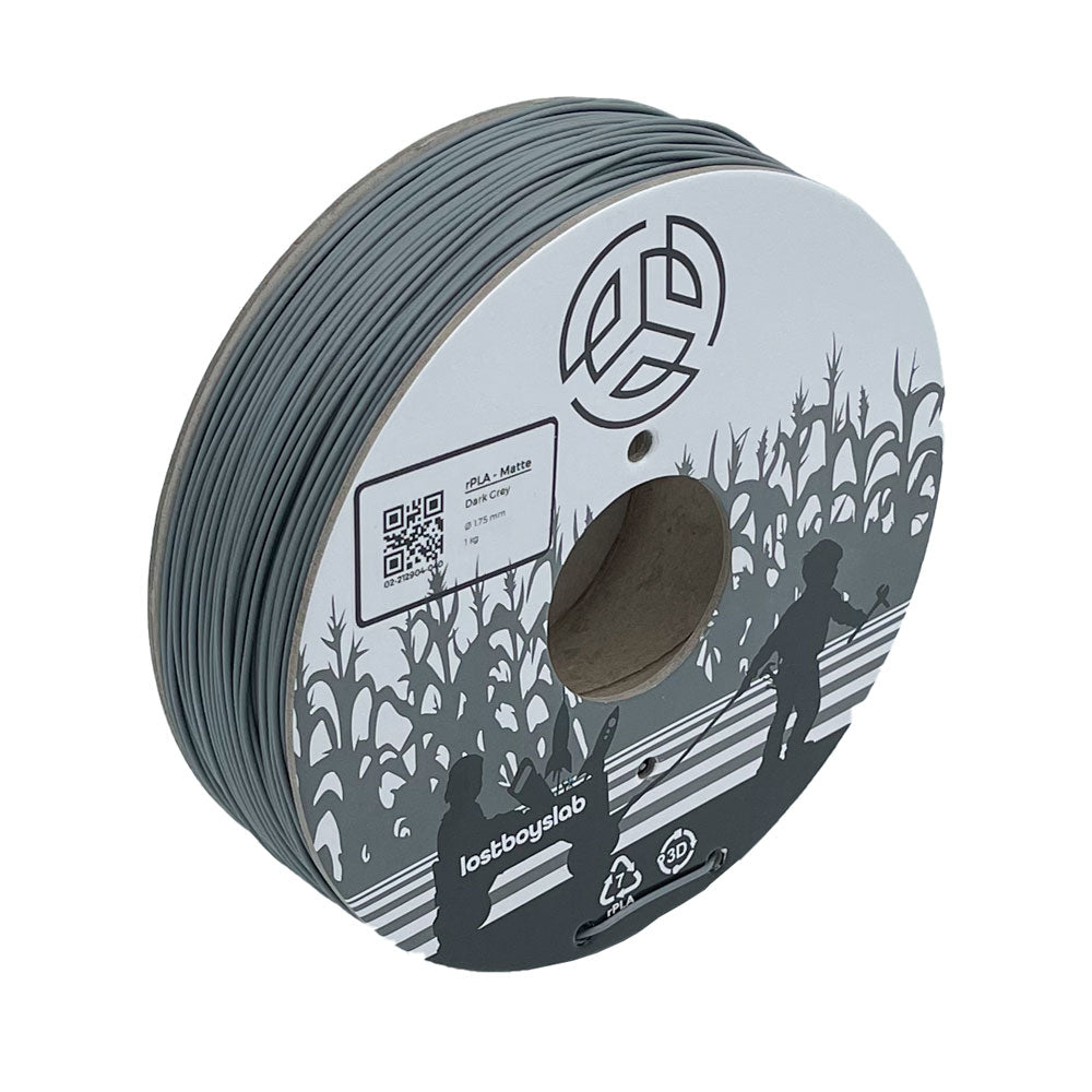 3D Filament matte rPLA 1.75 mm Dark Grey NCS S 7000-N – lostboyslab
