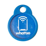 Key ring 3D printed for NFC tag logo 25 mm round DPP Data Carrier