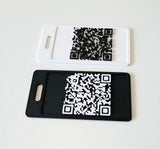 QR code badge 3D printed in two colors for DPP data carrier