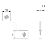 Wall scarf hanger kit black edition