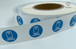 NFC tag stickers 25 mm with whatt.io logo (100)