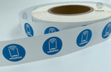 NFC tag stickers 25 mm with whatt.io logo (100)