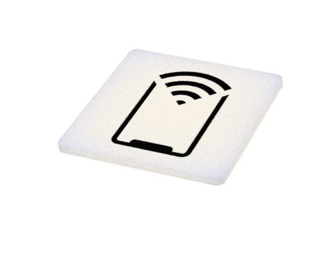 NFC tag square 20x20 mm PVC water proof vertical embed FDM/FFF (20)